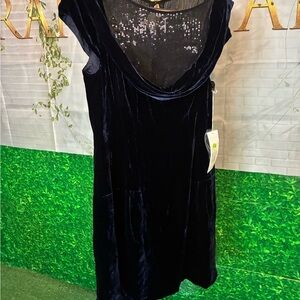 Nanette Lepore Velvet Sequin Cowl Back Dress | Size 8 | NWT